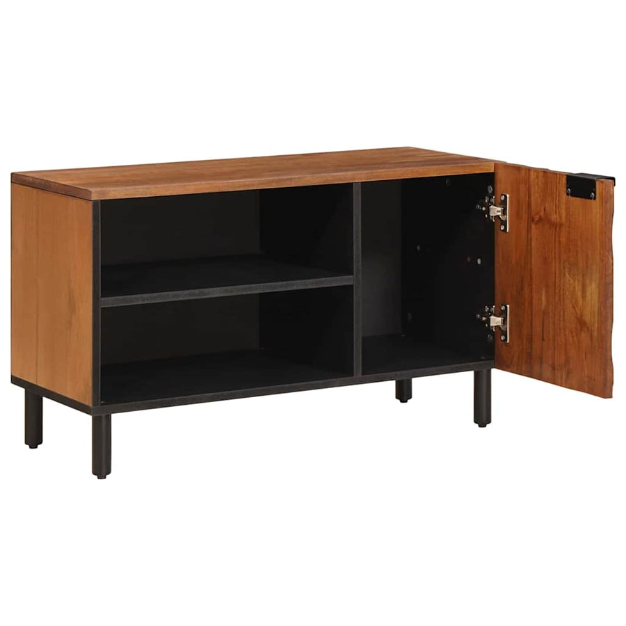 TV-kast met opslag Acacia Bruine Afwerking 80 x 31,5 x 46 cm