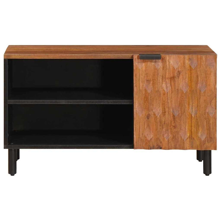 TV-kast met opslag Acacia Bruine Afwerking 80 x 31,5 x 46 cm