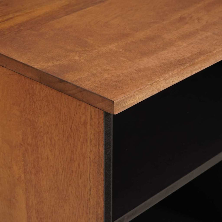 TV-kast met lade Acacia Bruine Afwerking 100 x 33,5 x 46 cm