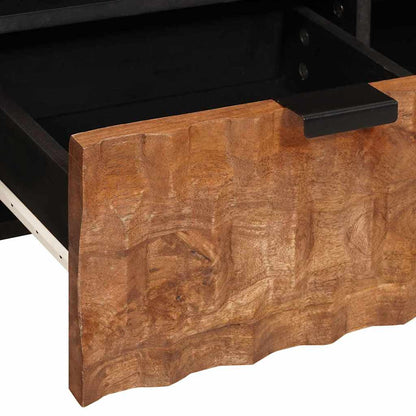 TV-kast met lade Acacia Bruine Afwerking 100 x 33,5 x 46 cm