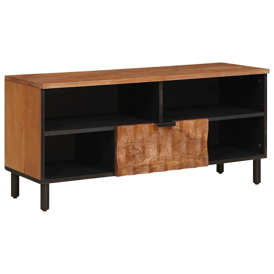TV-kast met lade Acacia Bruine Afwerking 100 x 33,5 x 46 cm