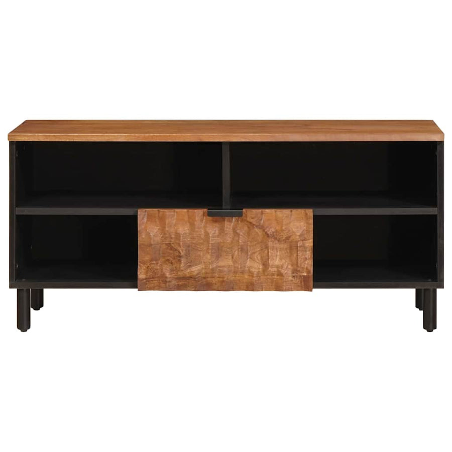 TV-kast met lade Acacia Bruine Afwerking 100 x 33,5 x 46 cm