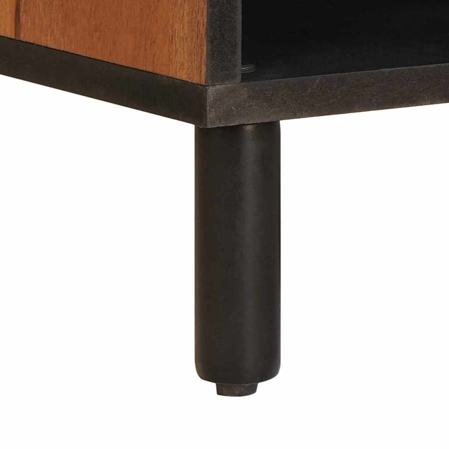 TV-kast met lade Acacia Bruine Afwerking 80 x 33,5 x 46 cm