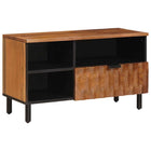 TV cabinet with drawer Acacia Brown Finish 80 x 33 x 46 cm