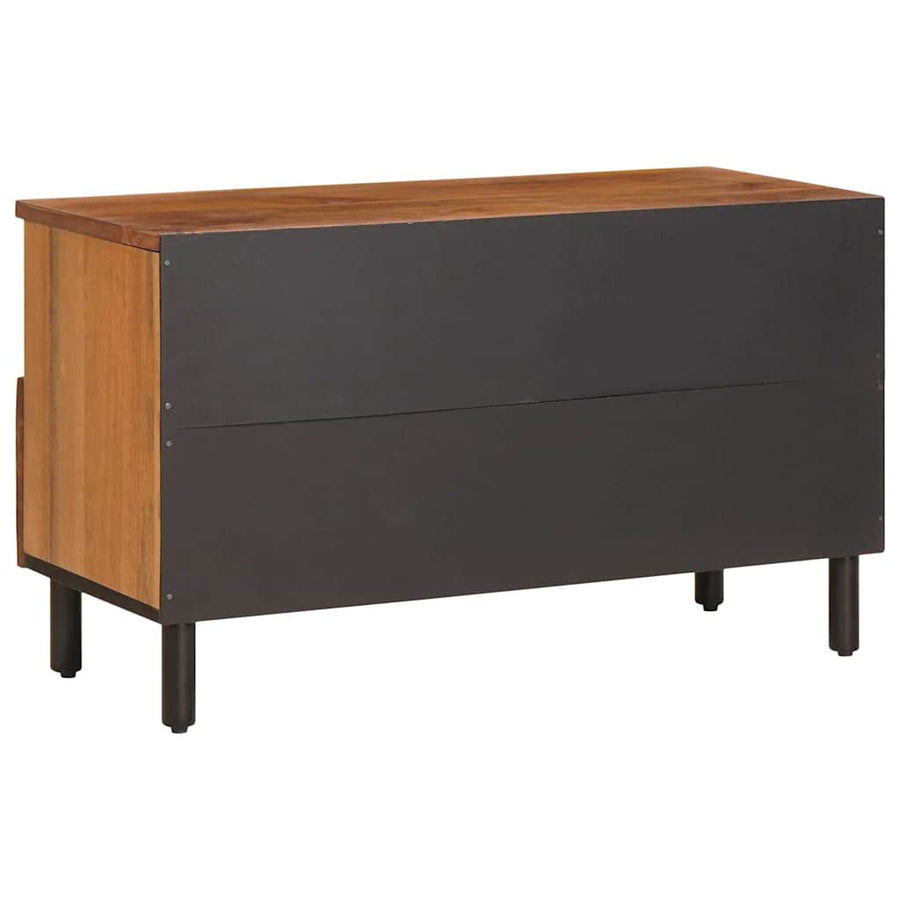 TV-kast met lade Acacia Bruine Afwerking 80 x 33,5 x 46 cm