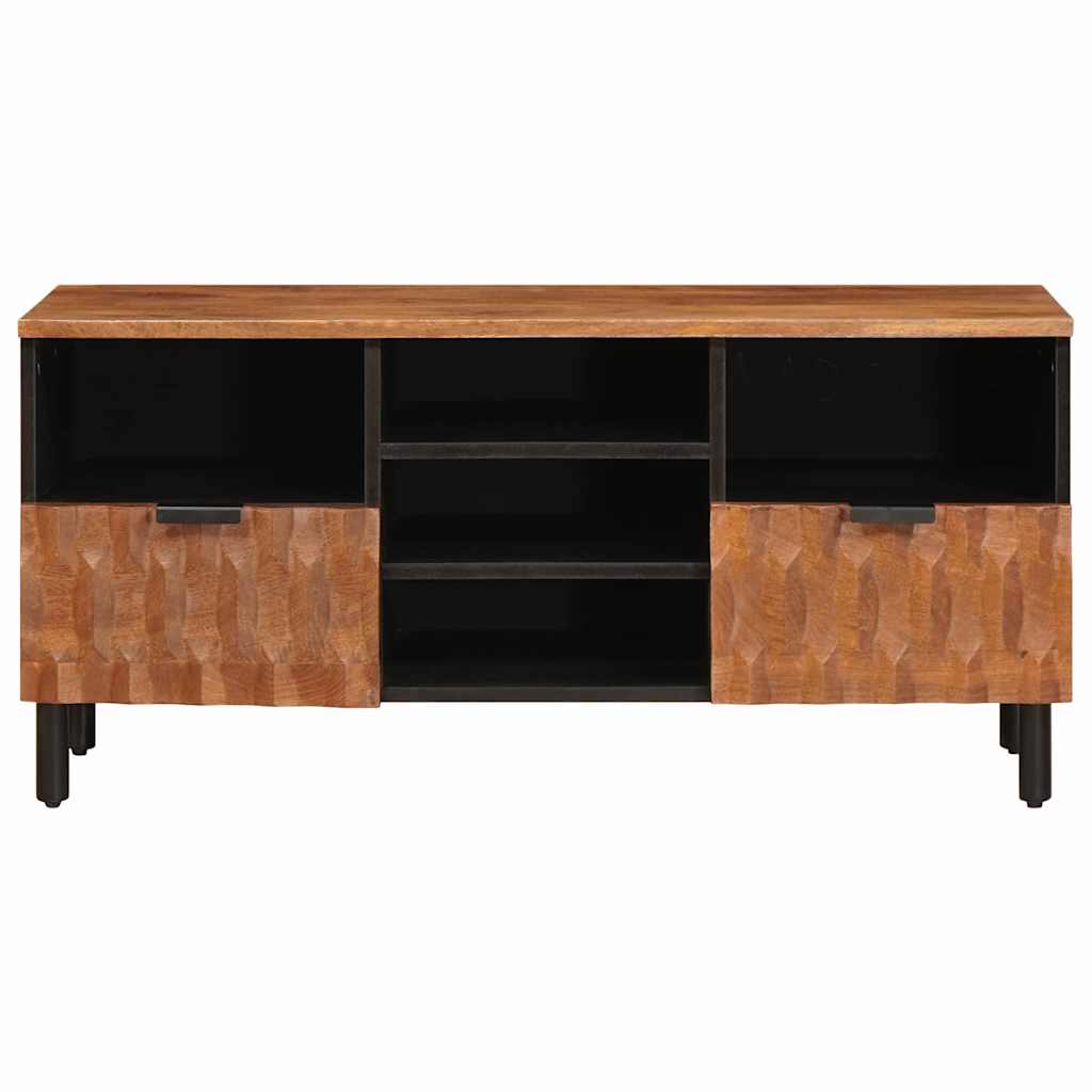 TV-kast met lade Acacia Bruine Afwerking 100 x 33,5 x 46 cm