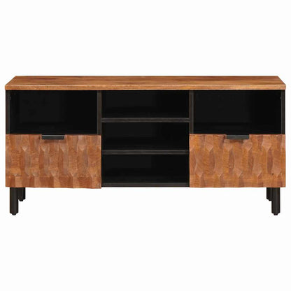 TV-kast met lade Acacia Bruine Afwerking 100 x 33,5 x 46 cm