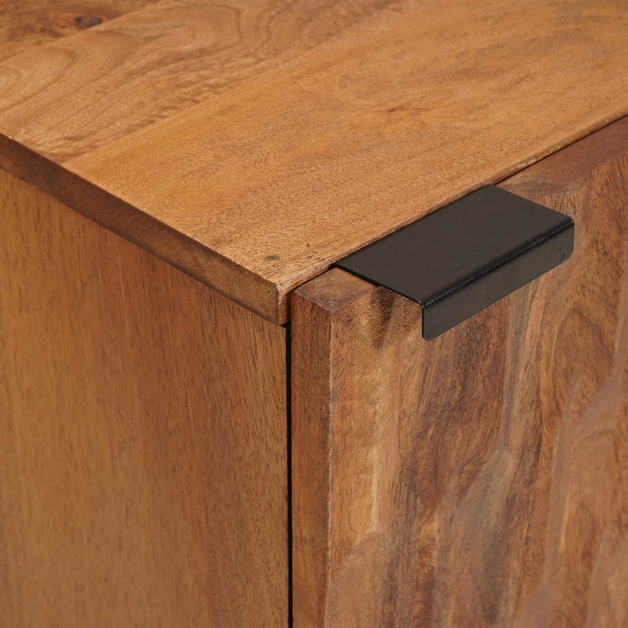 Badkamer Hangkast Effen Bruin Acacia bruin afwerking