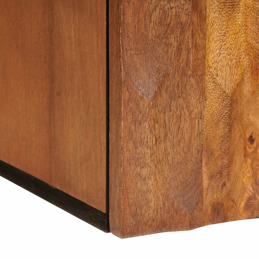 Badkamer Hangkast Effen Bruin Acacia bruin afwerking