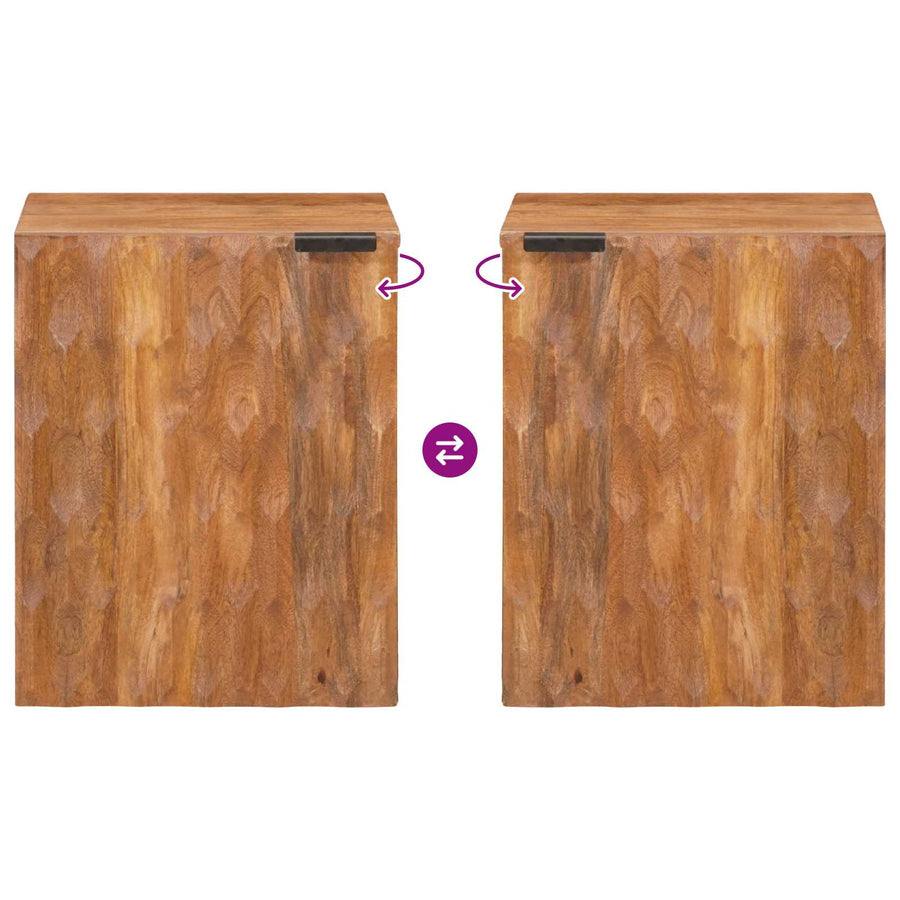 Badkamer Hangkast Effen Bruin Acacia bruin afwerking