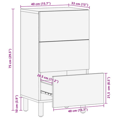Dressoir Effen Acacia Bruine Afwerking Acacia bruin afwerking