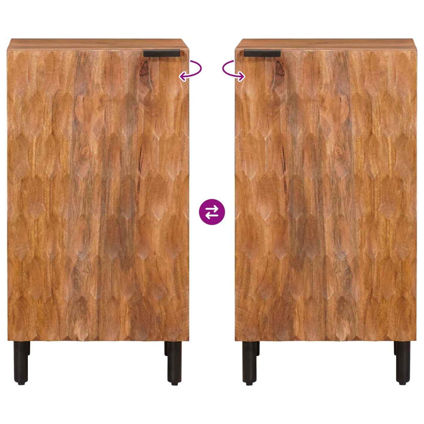 Dressoir Effen Acacia Bruine Afwerking Acacia bruin afwerking