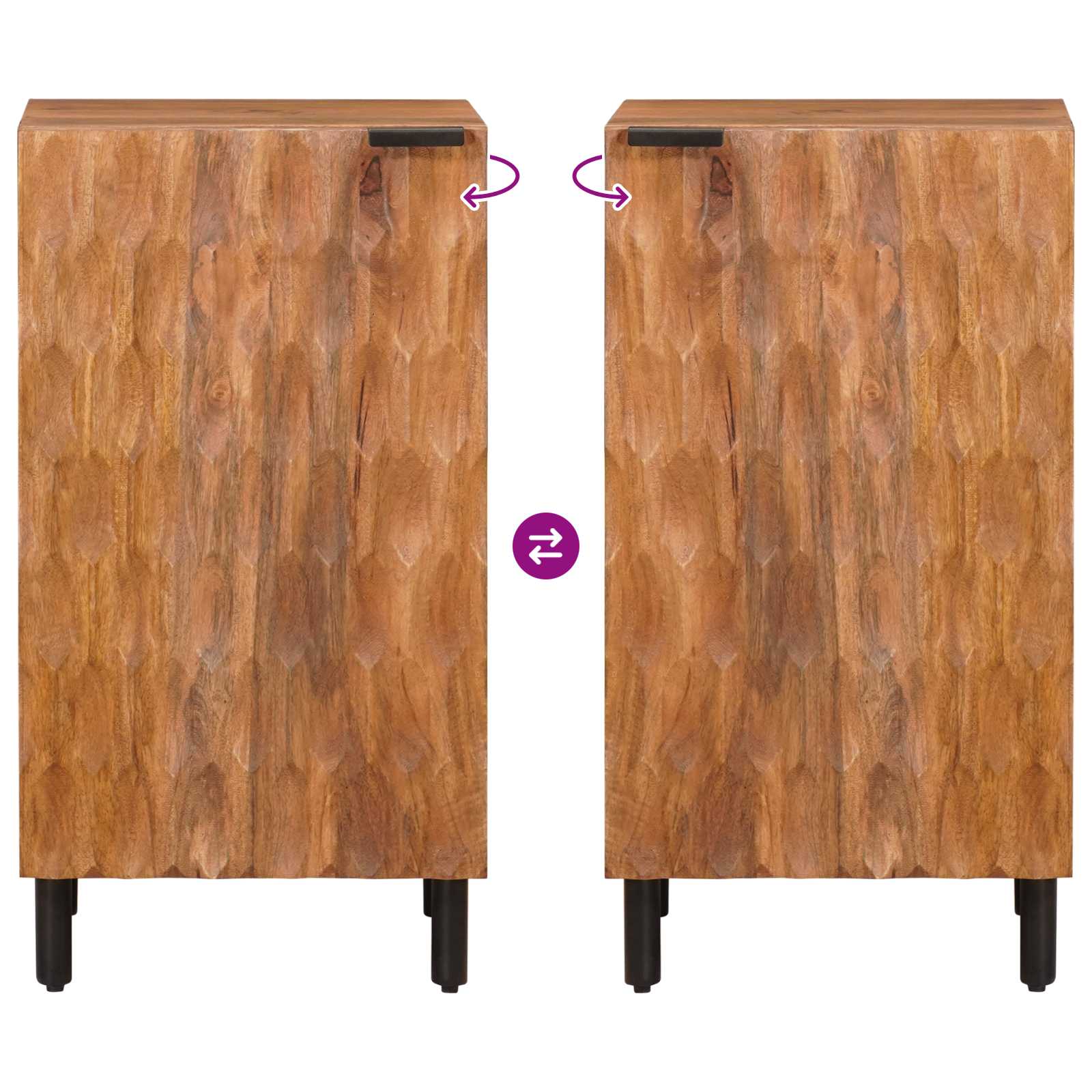 Dressoir Effen Acacia Bruine Afwerking Acacia bruin afwerking