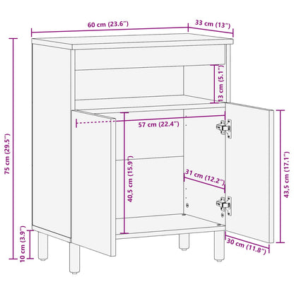Dressoir Acacia Bruine Afwerking Acacia bruin afwerking