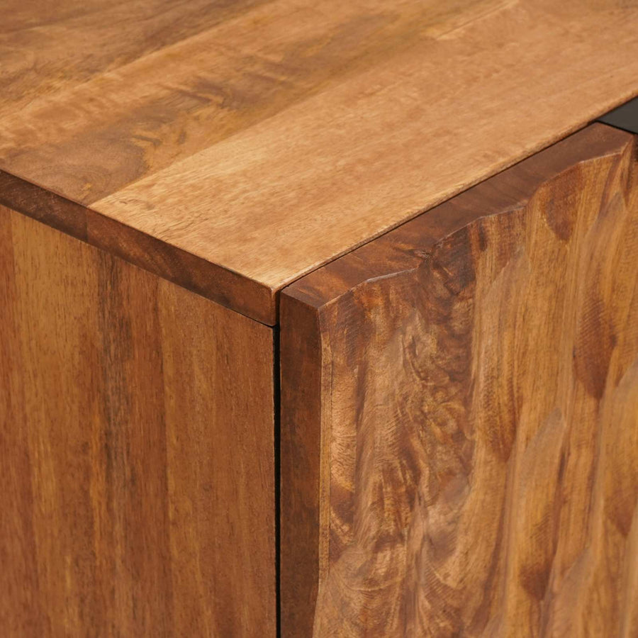 Dressoir Geometrisch Acacia Bruine Afwerking Acacia bruin afwerking