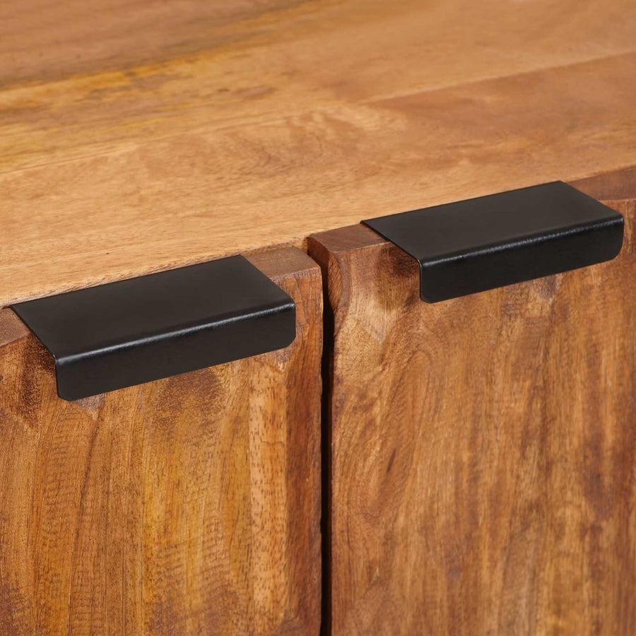 Dressoir Geometrisch Acacia Bruine Afwerking Acacia bruin afwerking
