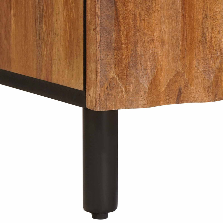 Dressoir Geometrisch Acacia Bruine Afwerking Acacia bruin afwerking