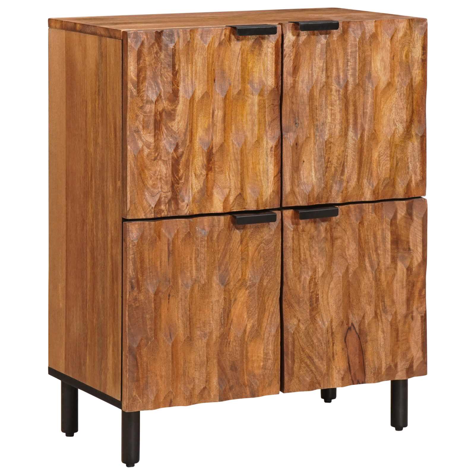 Dressoir Geometrisch Acacia Bruine Afwerking Acacia bruin afwerking