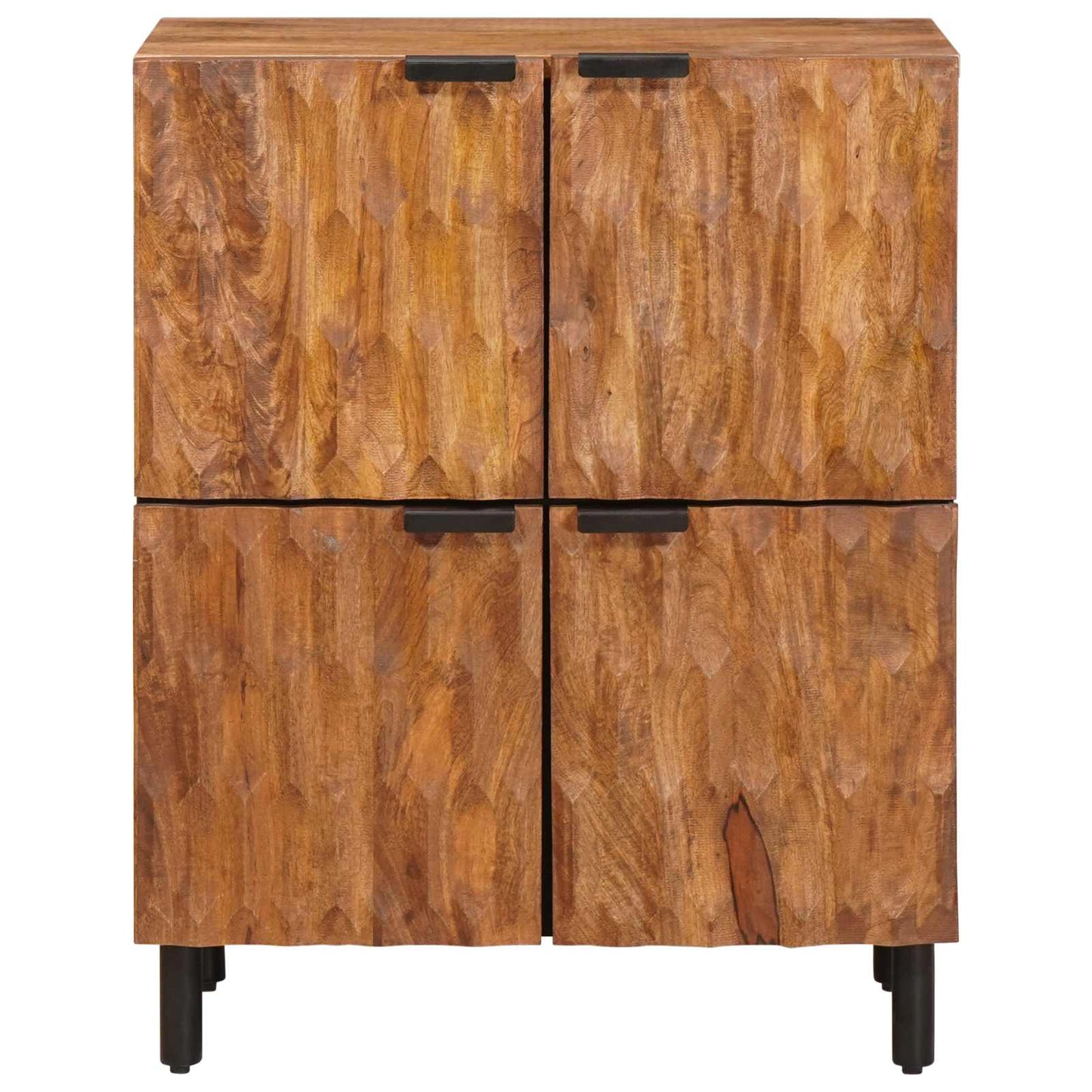 Dressoir Geometrisch Acacia Bruine Afwerking Acacia bruin afwerking