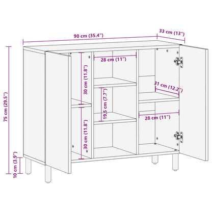 Dressoir Anders Acacia Bruine Afwerking Acacia bruin afwerking