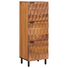 Cd-kast massief mangohout 40x33x110 cm bruin