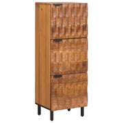Cd-kast massief mangohout 40x33x110 cm bruin