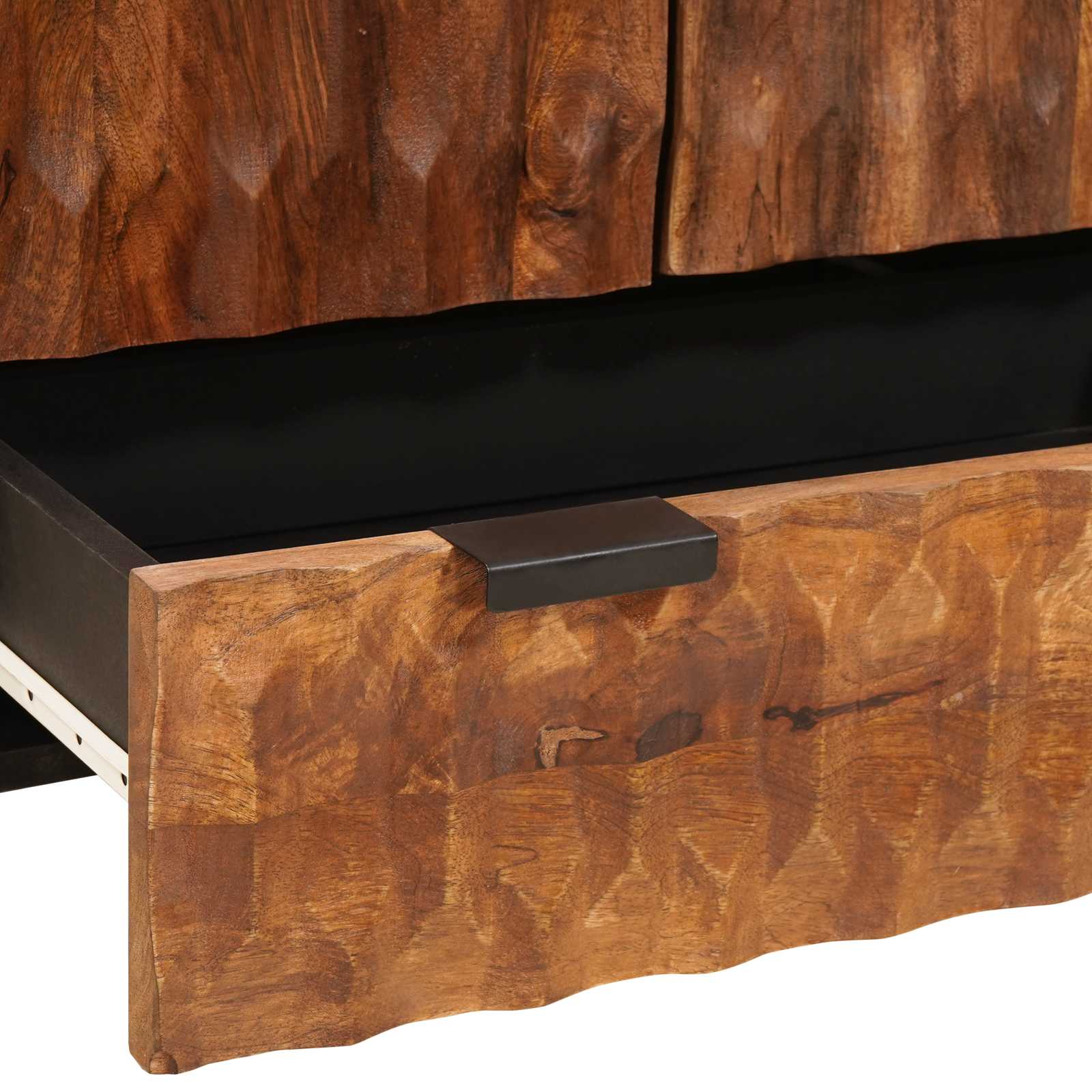 Hoge kast Effen Acacia Bruine Afwerking