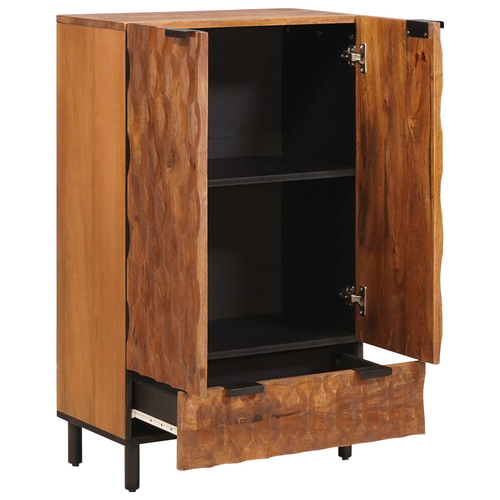 Hoge kast Effen Acacia Bruine Afwerking