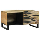 Salontafel 80x50x40 cm massief mangohout bruin