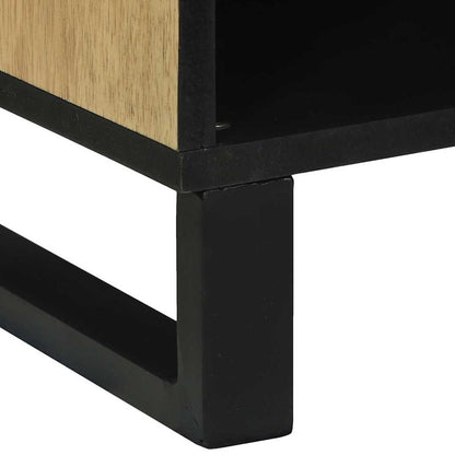 Mediakast met lade met plank met opslag Bruin 80 x 33.5 x 46 cm massief mangohout