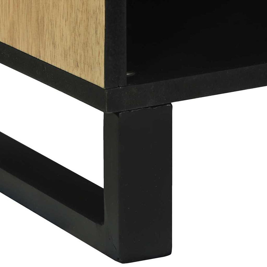 Mediakast met lade met plank met opslag Bruin 80 x 33.5 x 46 cm massief mangohout