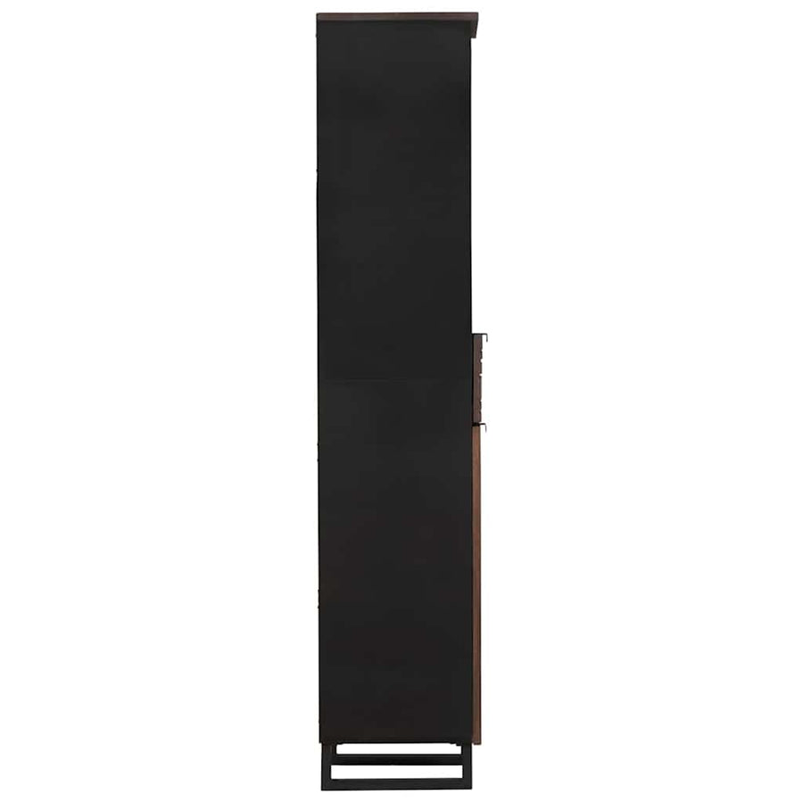 Badkamermeubelsets met lade met plank Gestreept met opslag met de deur Bruin 38 x 33 x 160 cm