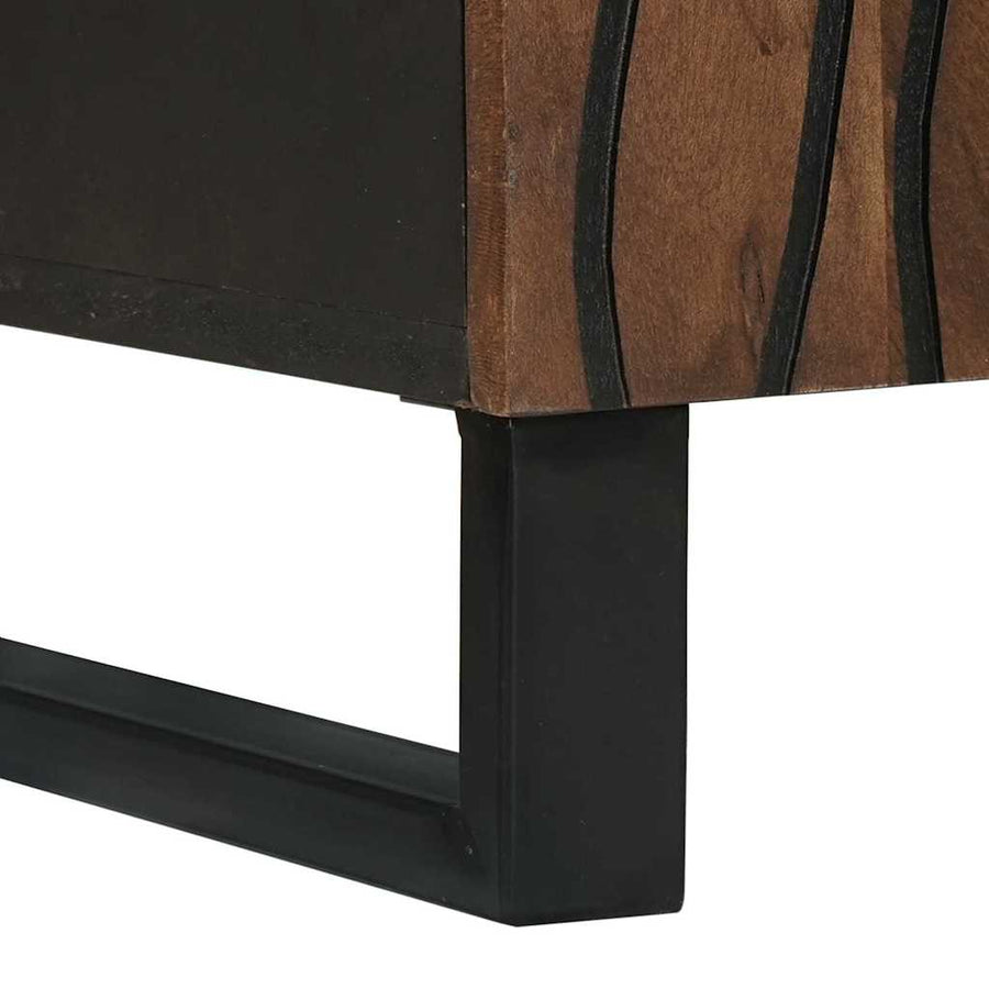 Media-opslagkasten en rekken met plank Anders met opslag Bruin 60 x 33.5 x 75 cm