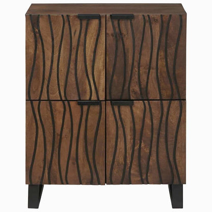 Media-opslagkasten en rekken met plank Anders met opslag Bruin 60 x 33.5 x 75 cm
