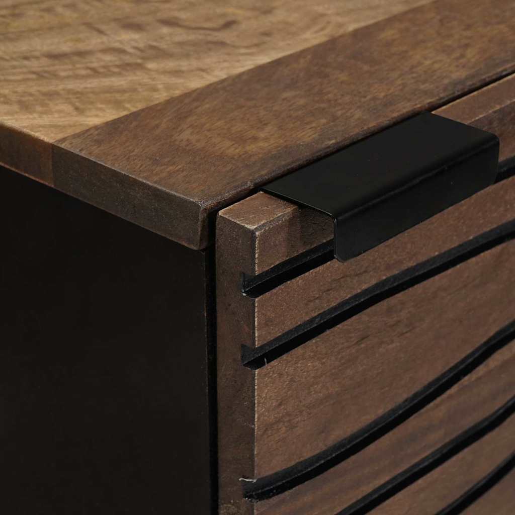 Highboard Notenhout met plank Anders met opslag met de deur Bruin 40 x 33.5 x 110 cm