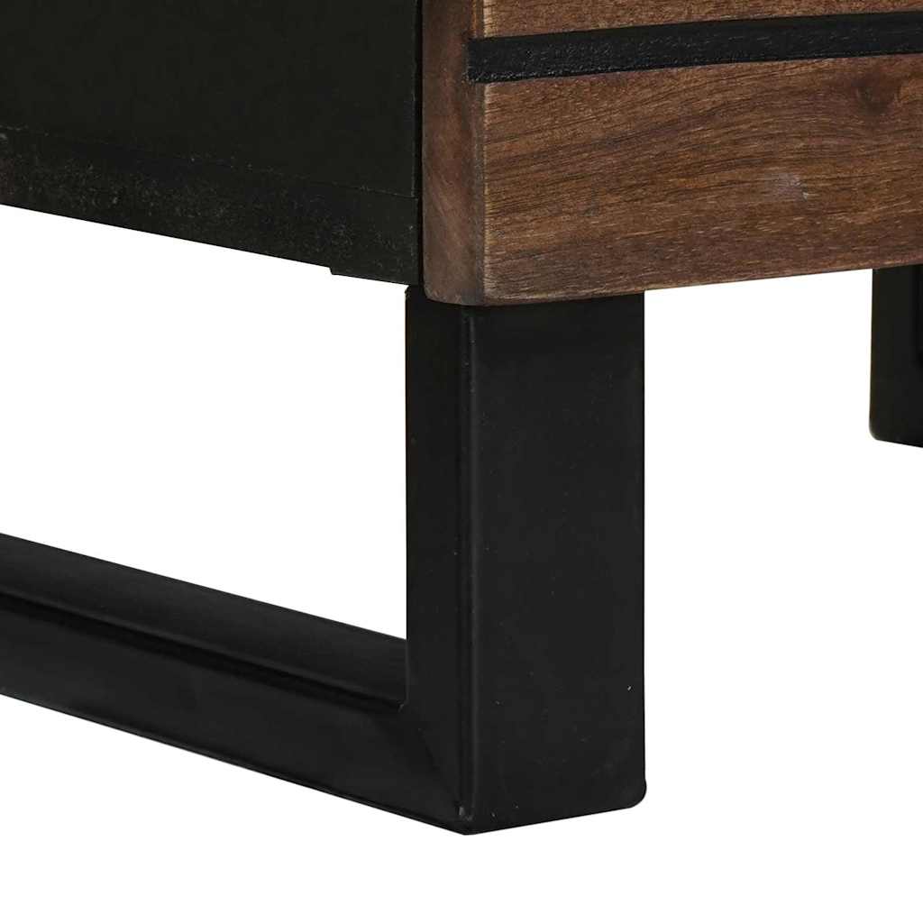 Highboard Notenhout met plank Anders met opslag met de deur Bruin 40 x 33.5 x 110 cm
