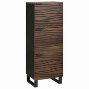 Highboard 40x33x110 cm massief mangohout bruin