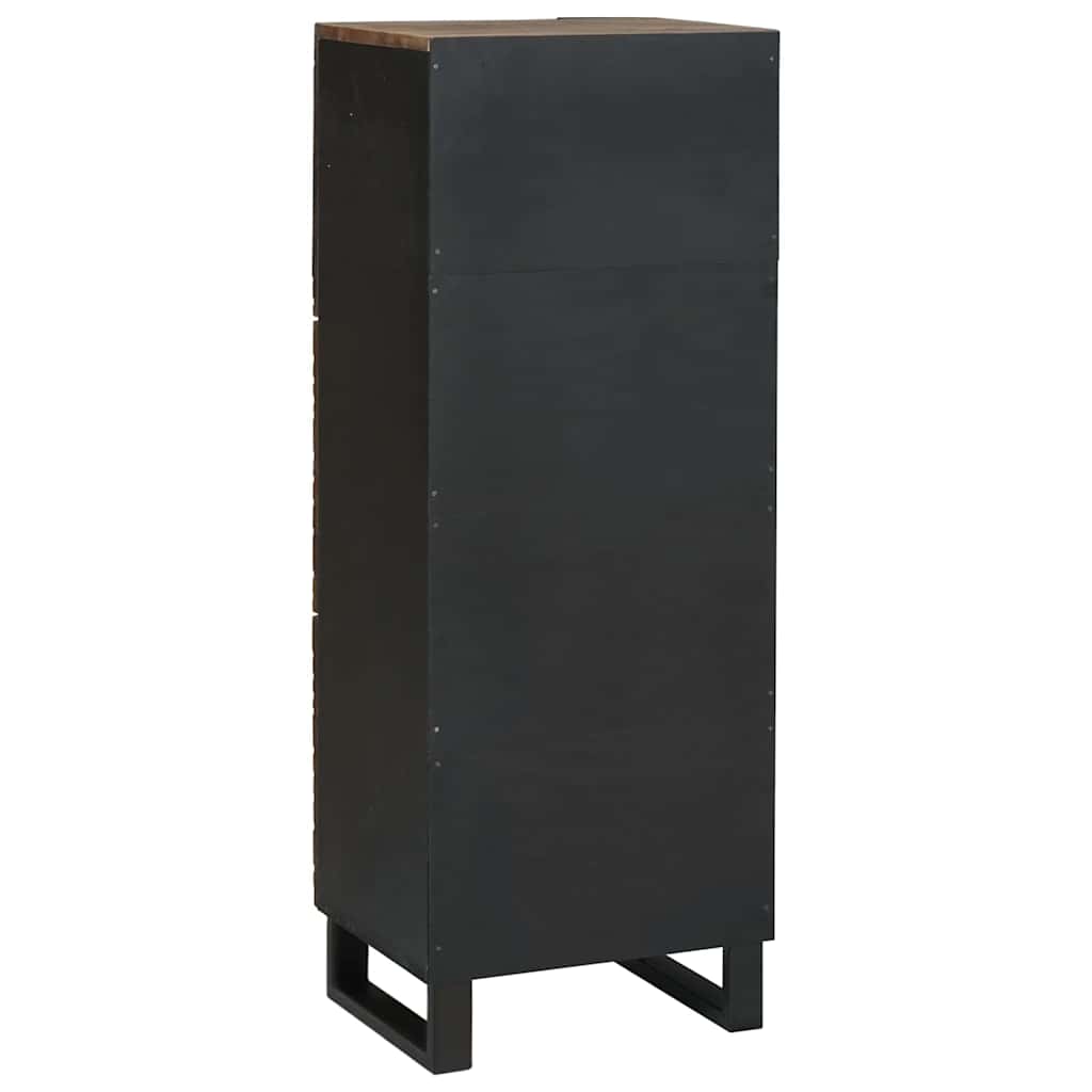 Highboard Notenhout met plank Anders met opslag met de deur Bruin 40 x 33.5 x 110 cm