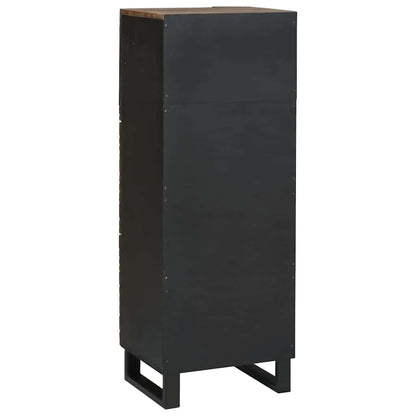 Highboard Notenhout met plank Anders met opslag met de deur Bruin 40 x 33.5 x 110 cm