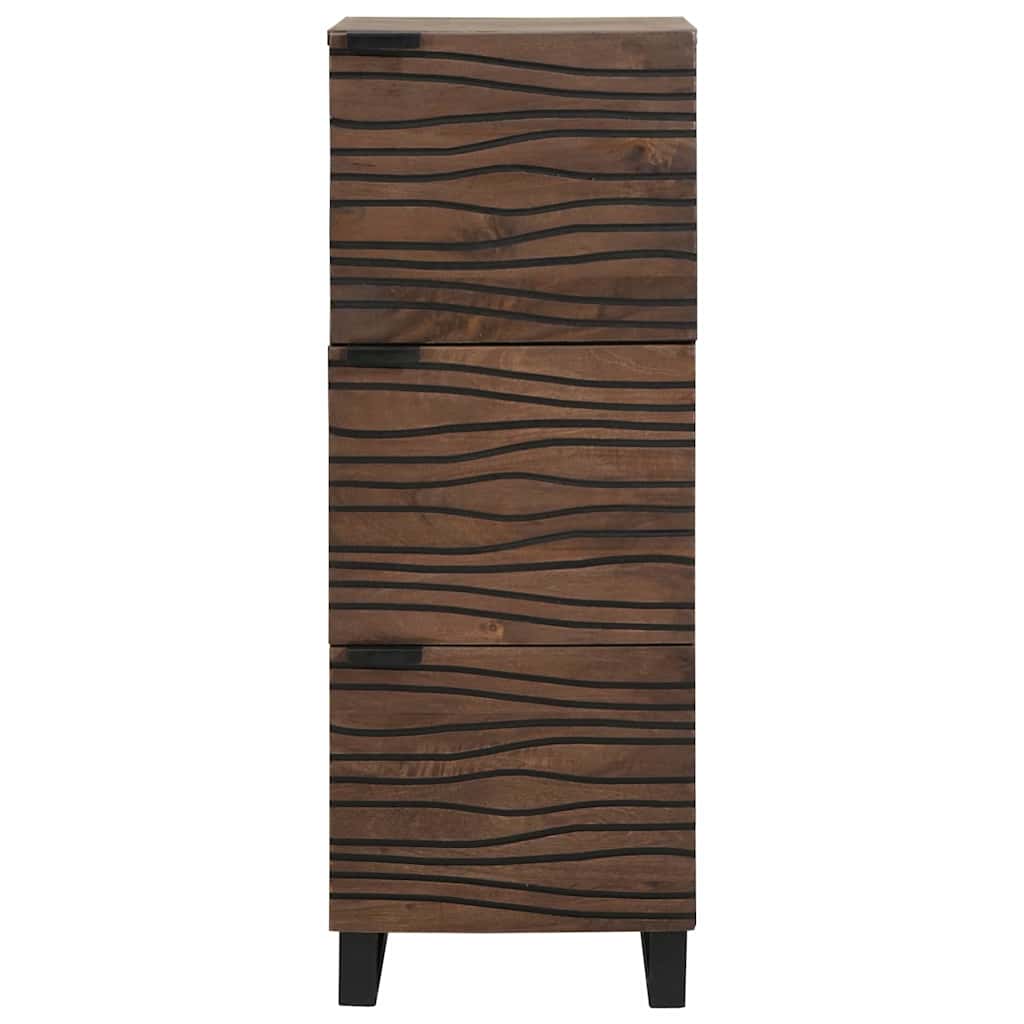 Highboard Notenhout met plank Anders met opslag met de deur Bruin 40 x 33.5 x 110 cm