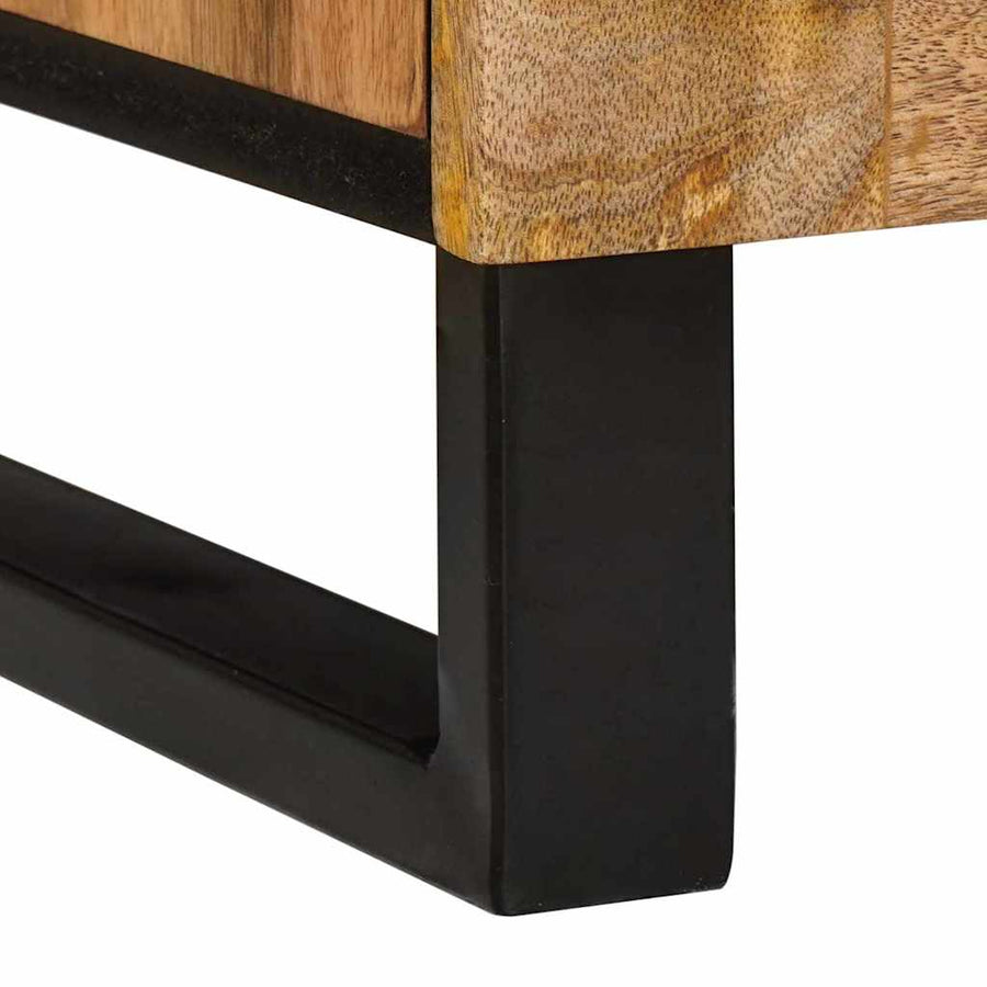 Nachtkastje 2 pcs Naturel 40 x 33,5 x 46 cm Massief Mango Hout