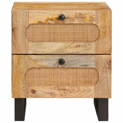 Nachtkastje 2 pcs Naturel 40 x 33,5 x 46 cm Massief Mango Hout