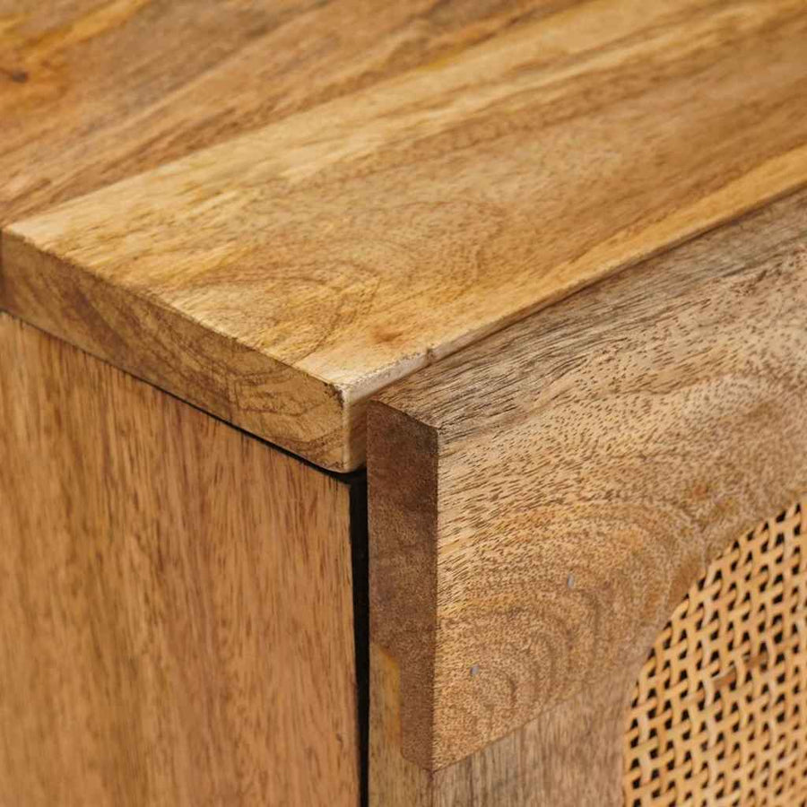 TV-kast met plank Bruin 105 x 33,5 x 46 cm Massief Mango Hout
