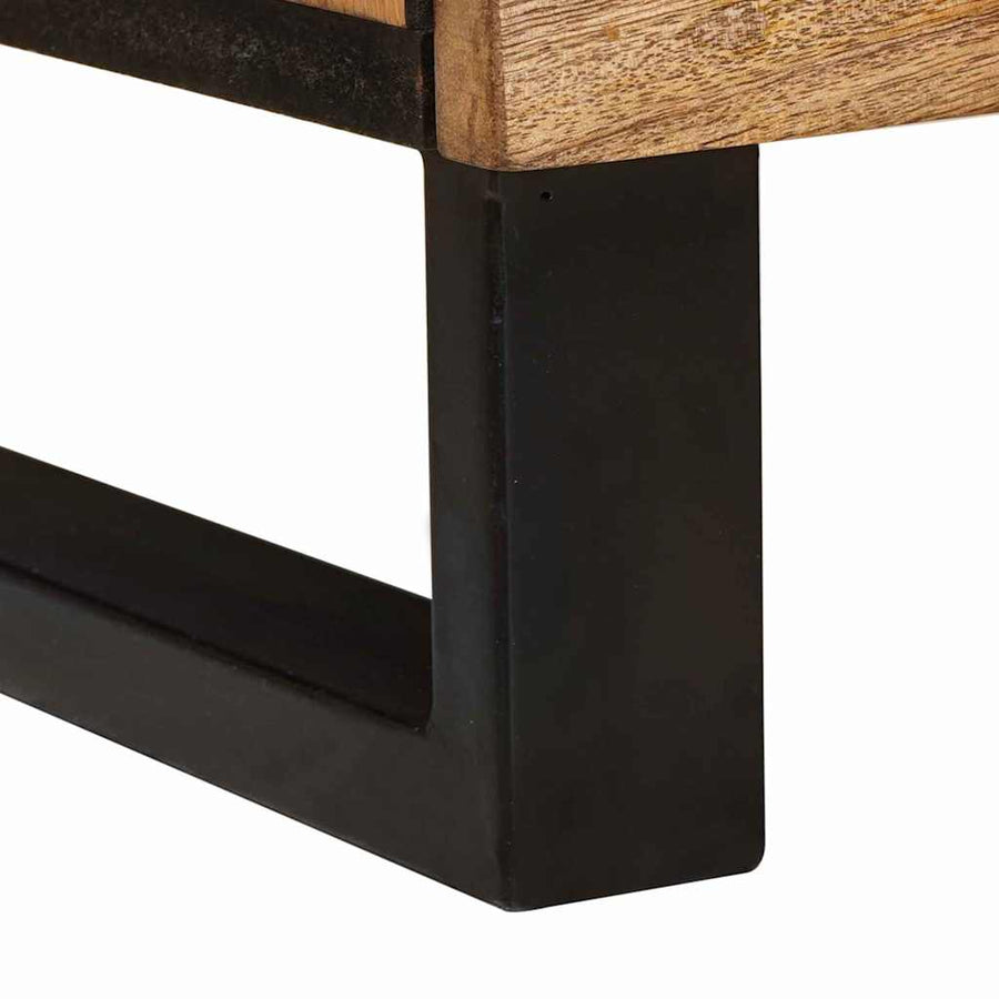 TV-kast met plank Bruin 105 x 33,5 x 46 cm Massief Mango Hout