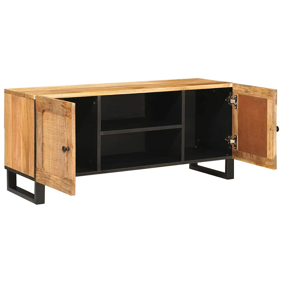 TV-kast met plank Bruin 105 x 33,5 x 46 cm Massief Mango Hout