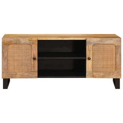 TV-kast met plank Bruin 105 x 33,5 x 46 cm Massief Mango Hout