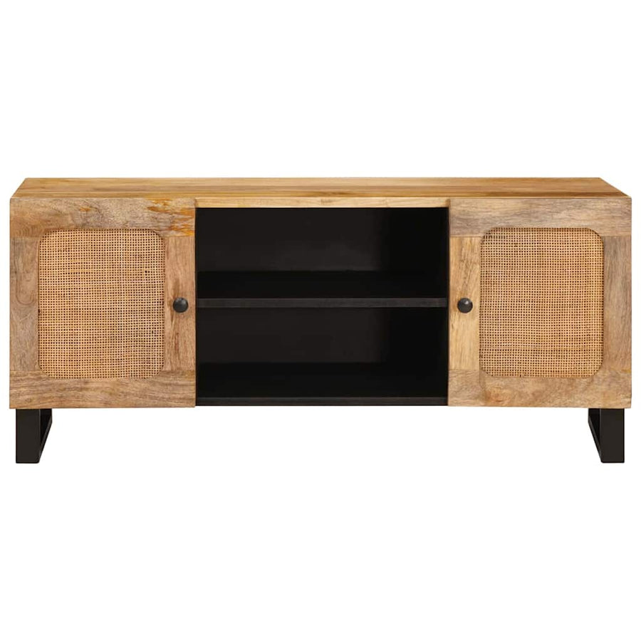 TV-kast met plank Bruin 105 x 33,5 x 46 cm Massief Mango Hout