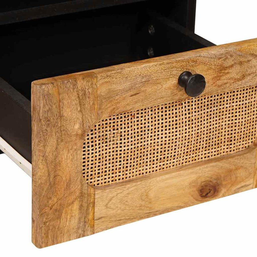 TV-kast met lade Bruin 70 x 33,5 x 46 cm Massief Mango Hout
