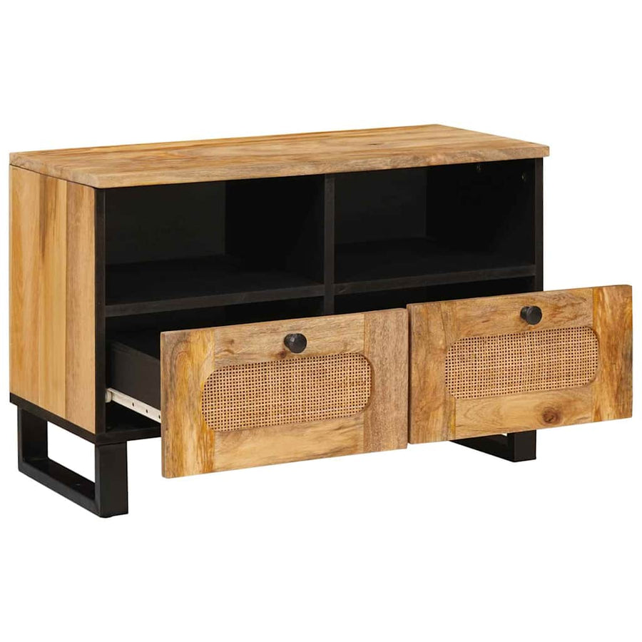TV-kast met lade Bruin 70 x 33,5 x 46 cm Massief Mango Hout