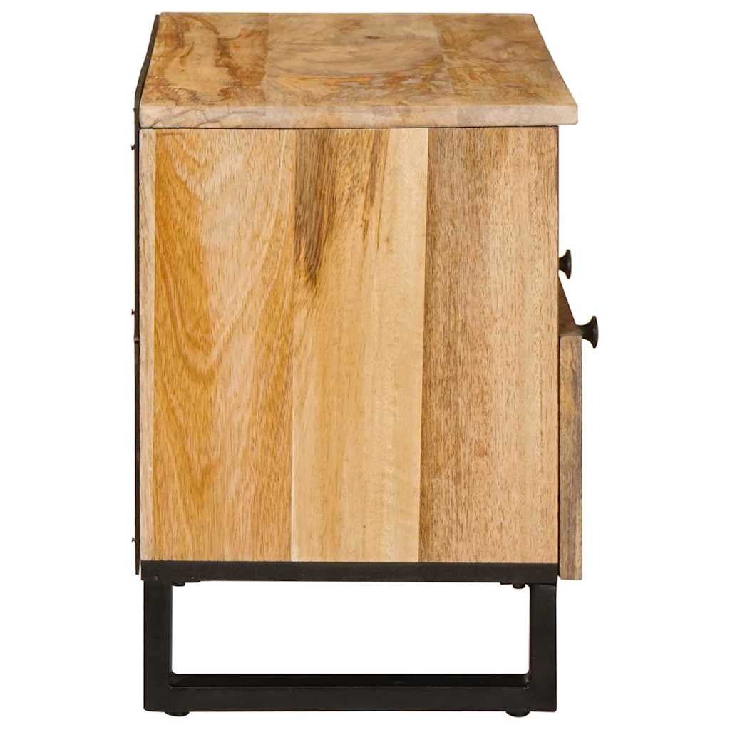 TV-kast met lade Bruin 70 x 33,5 x 46 cm Massief Mango Hout